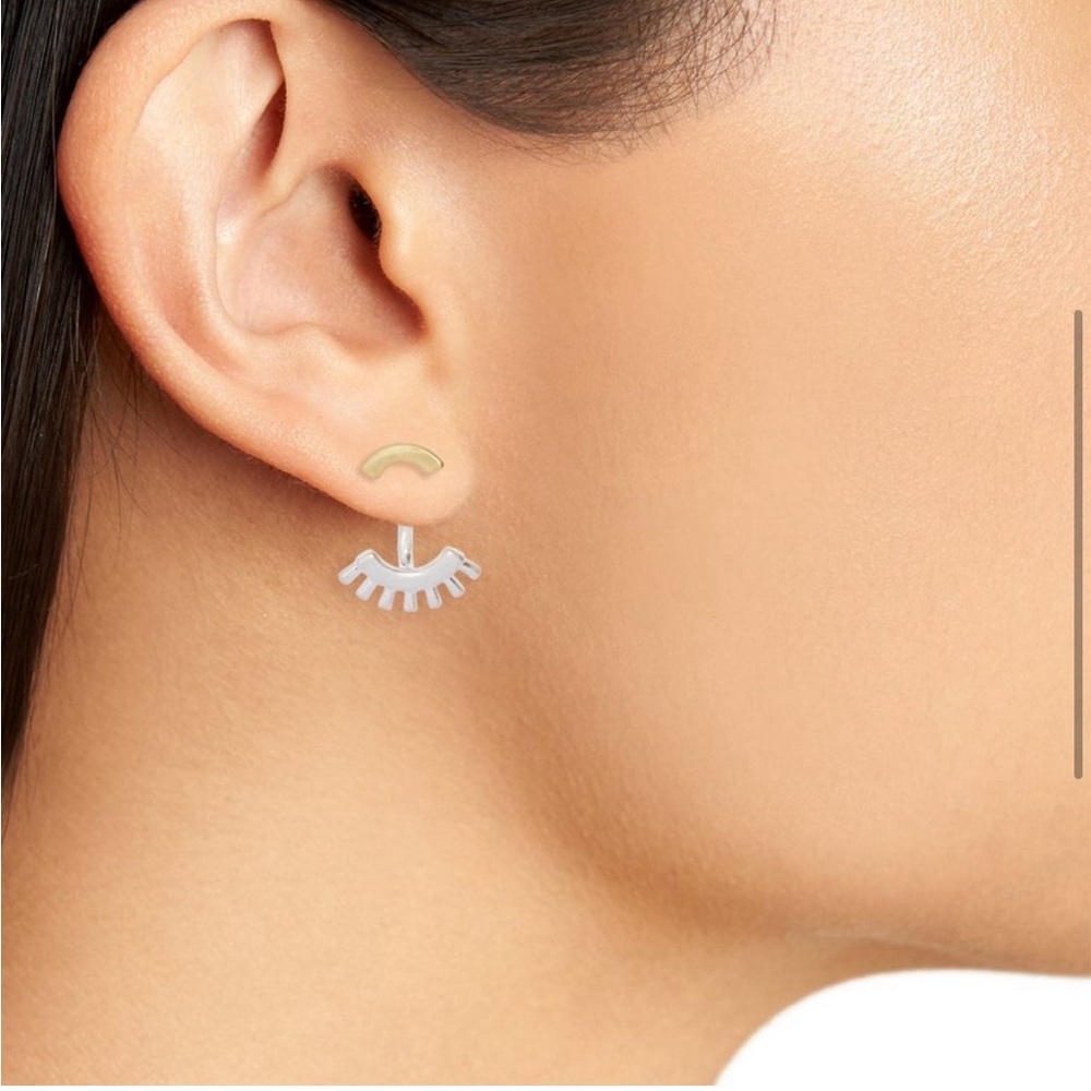 Madewell Front Back Succulent Earrings Mixed Metal
Gold Silver